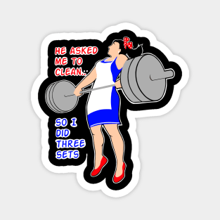 Wives who lift weights Magnet