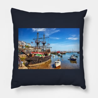 The Golden Hind, Brixham Harbour Pillow