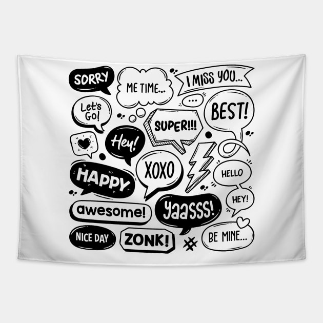 Abstract Speech Tapestry by Mako Design 