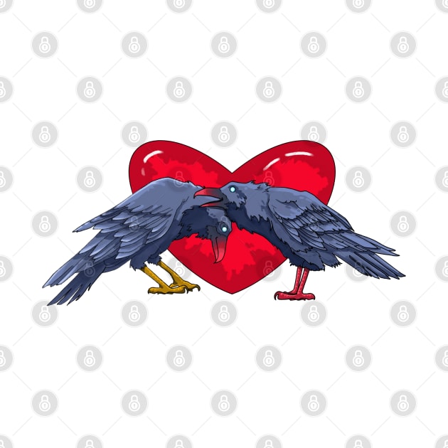 Ravens love heart by Mariarti