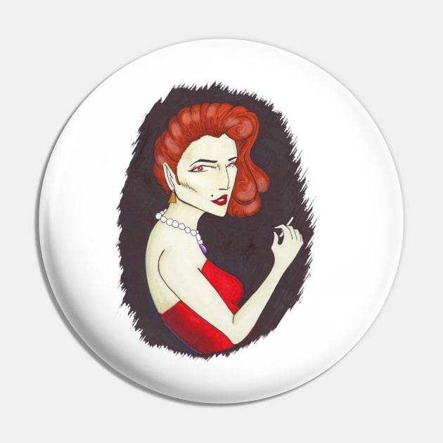 Lady In Red Pin by TaliDe