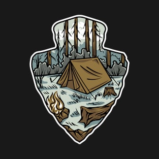 Tent In Nature Camping Fun T-Shirt