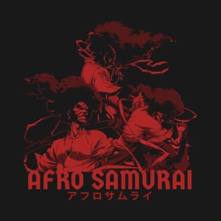 Afro Samurai - red sketch T-Shirt