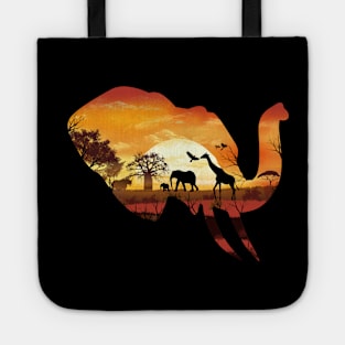 Wild Safari Sunset Tote