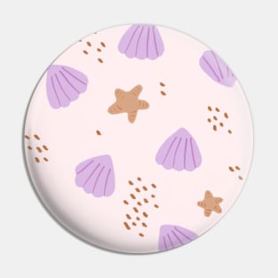 Beach Pastel Pattern Pin