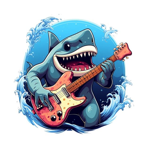 shark play guitar by piratesnow