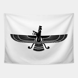 Faravahar - Zoroastrian symbol design -Zoroastrianism religion Tapestry