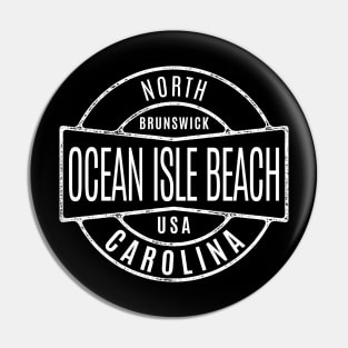 Ocean Isle Beach, NC Vintage Badge Summertime Vacationing Pin