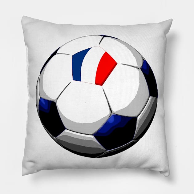 France Soccer Pillow by asaiphoto