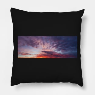 Beautiful colors sunset clouds Pillow