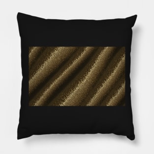 Seamless Black & Gold Texture Patterns VIII Pillow