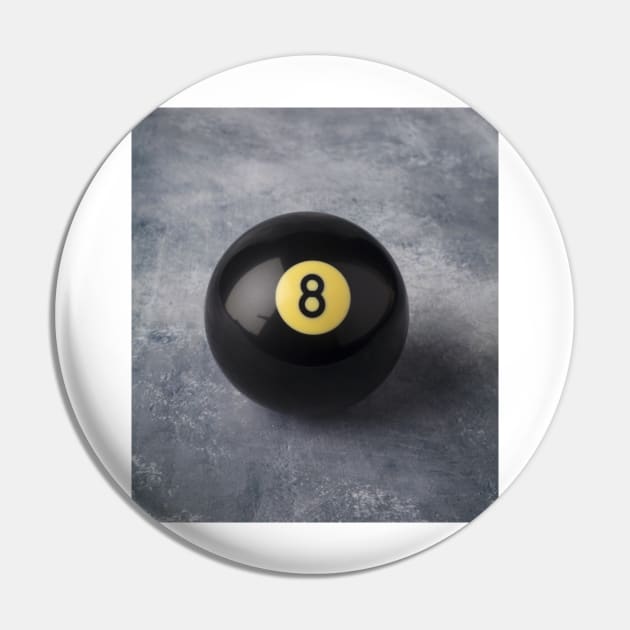 Classic Eight Ball Pin by photogarry