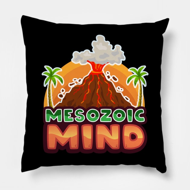 Mesozoic Mind Pillow by SweetPaul Entertainment 