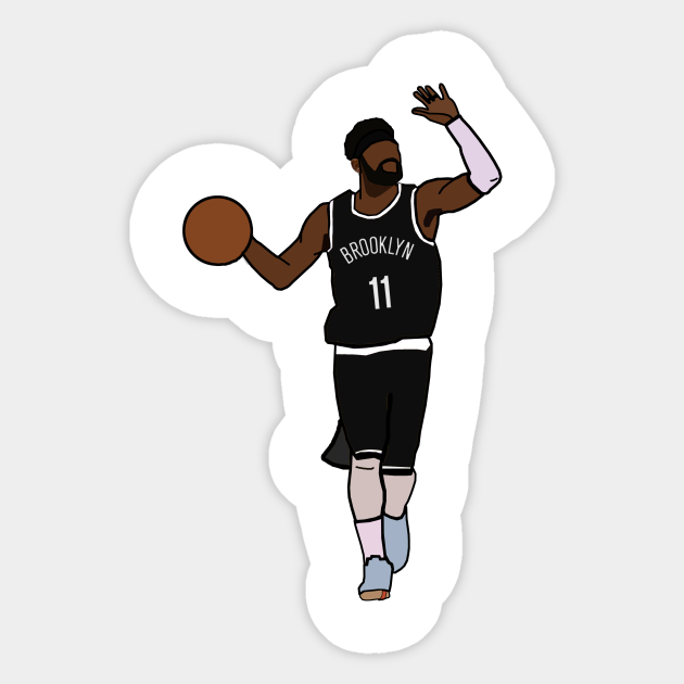kyrie irving brooklyn nets kyrie irving sticker teepublic