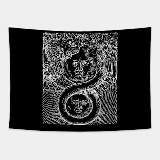 Alchemy - Alze Philosopher Stone Medieval Woodcut Tapestry