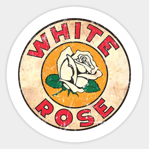 White Rose - Gasoline - Sticker | TeePublic