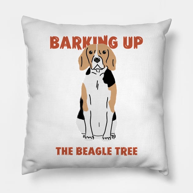 Bark Up The Beagle Tree Pillow by Project30