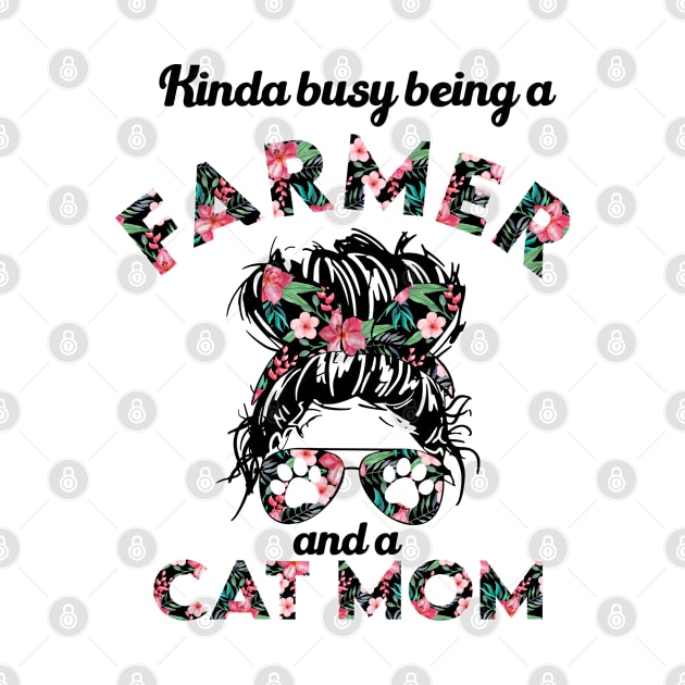 Farmer cat mom funny gift . Perfect present for mother dad friend him or her by SerenityByAlex