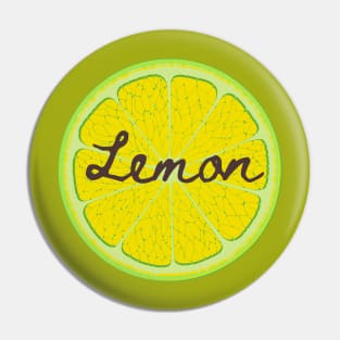 Lemon slice Pin