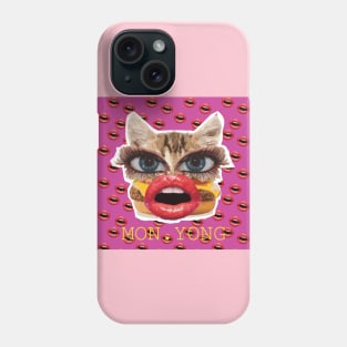 Cat Burger Muzzle Lips Phone Case