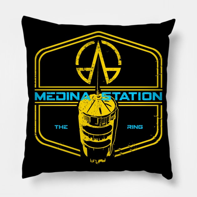 MEDINA STATION Pillow by KARMADESIGNER T-SHIRT SHOP