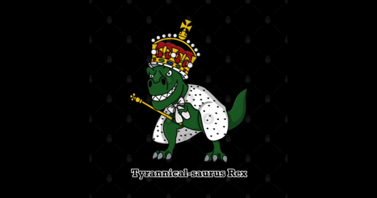 Tyrannicalsaurus Rex (Large Design with words) Dinosaur Sticker