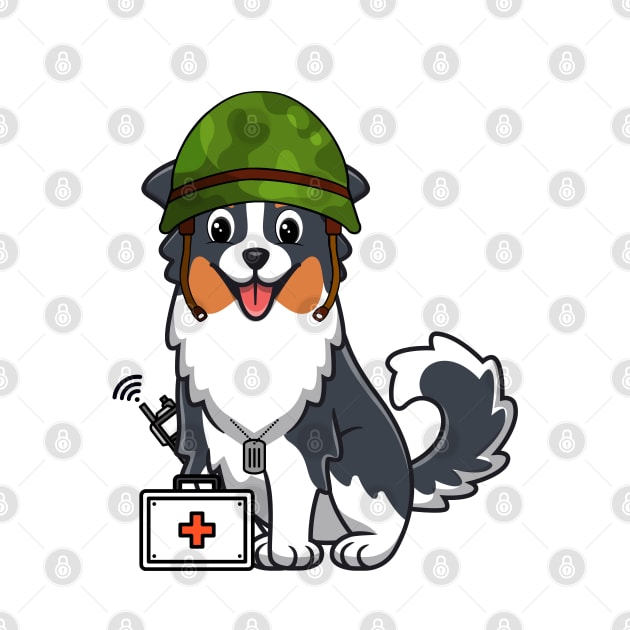 First aid military collie dog by Pet Station