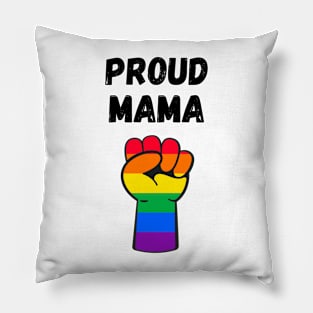 Proud Mama Rainbow Pride T Shirt Design Pillow