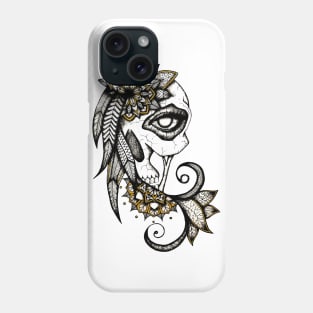 Girly skull Phone Case