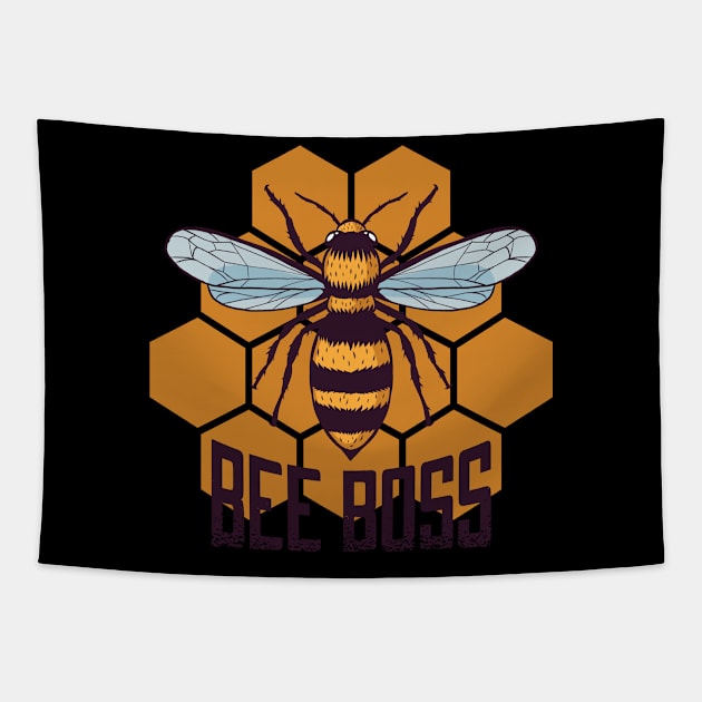 Bee Boss Tapestry by EarlAdrian