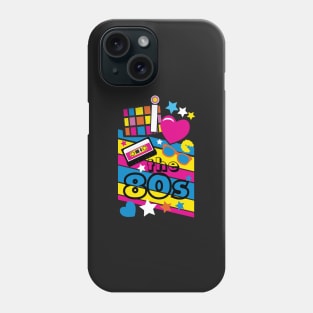 I love the 80s! Cool Neon Pop Culture Shirt & Gifts Phone Case