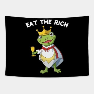 Eat The Rich Frog Tapestry