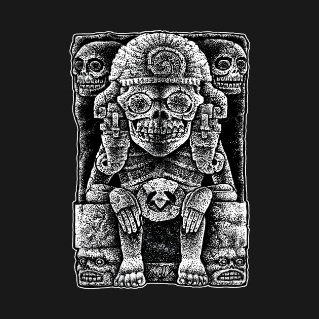 Mictlantecuhtli - Aztec god of death by sawblade666