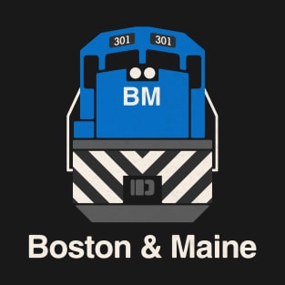 Boston and Maine Railroad Train Engine T-Shirt