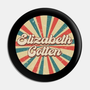 Circle Design Elizabeth Proud Name Birthday 70s 80s 90s Styles Pin