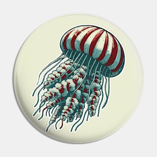 Jellyfish-Japanese Art Pin