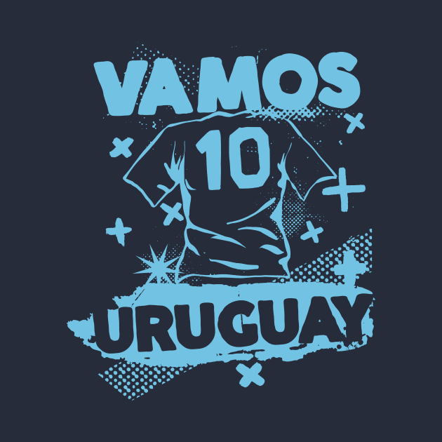 Vintage Uruguayan Football // Retro Grunge Uruguay Soccer by SLAG_Creative