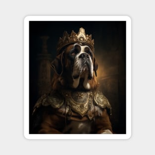 Regal St. Bernard - Medieval Swiss King Magnet