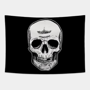 Skeleton Head Original Tapestry