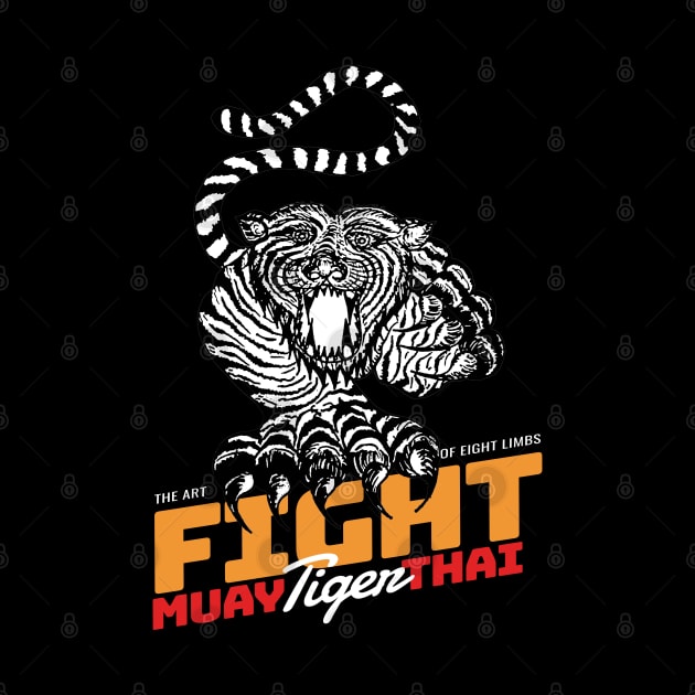 Tiger Tattoo Muay Thai The Art of Eight Limbs by KewaleeTee