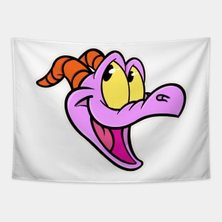 Happy little purple dragon of imagination Tapestry