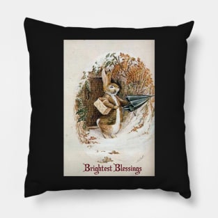 Christmas Rabbit - Beatrix Potter Pillow