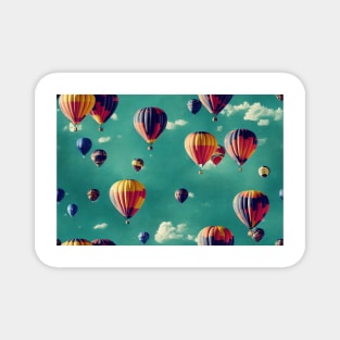 Flying hot air balloons Magnet