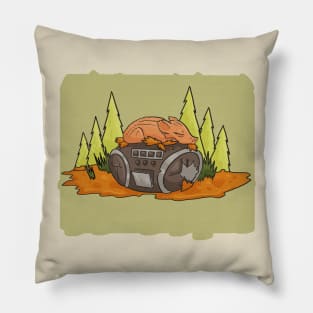 wild boar on the radio Pillow