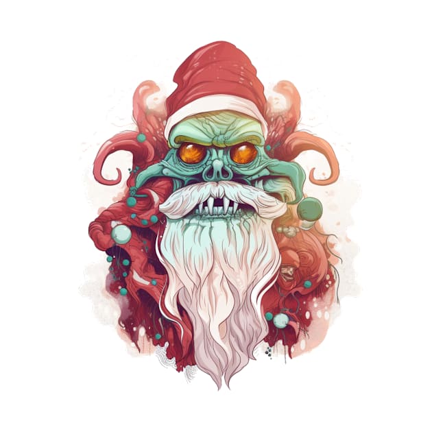 santa monster by Black Dream Cat