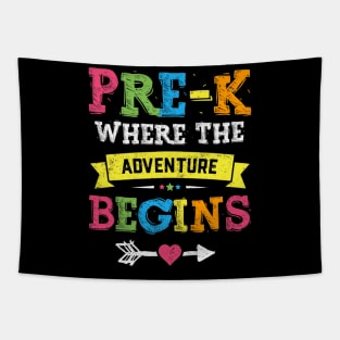 Pre-K Where The Adventure Begins Gift Back To School Teacher Tapestry