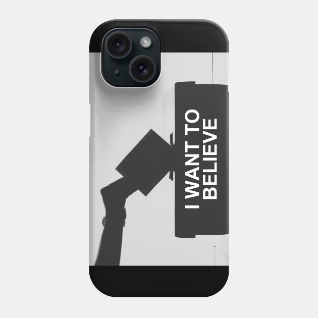 I Want To Believe... In Democracy Phone Case by F-for-Fab