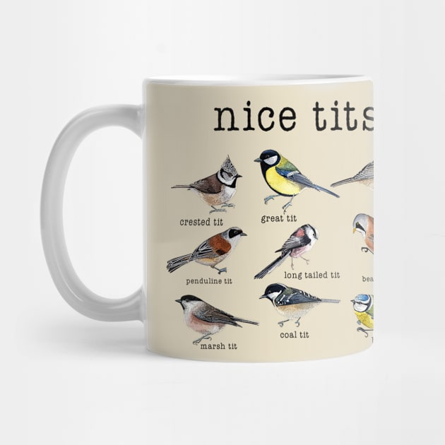 I love tits T-shirt Funny Gift for Birdwatching & Tit bird -  Portugal