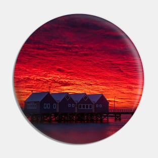 Sunset over Busselton Jetty Pin