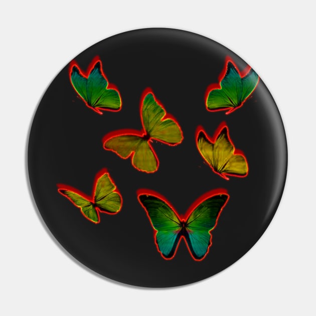 red batterfly Pin by jaml-12